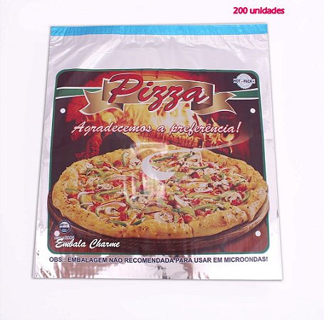 EMBALAGEM PARA PIZZA ENVELOPE TÉRMICO  50x50 cm - 200 Unidades