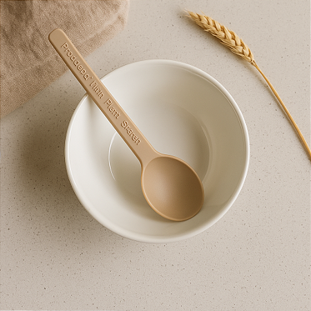Kit 50 Colher Fibra Vegetal 16cm Biodegradável Ecologica