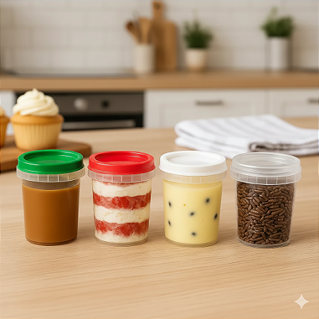 Pote Plástico Redondo Com Lacre 100ml - 50 unidades