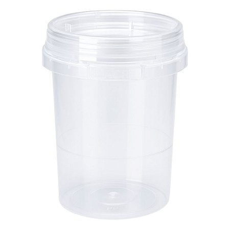 Pote Plástico Redondo Com Lacre 100ml - 50 unidades