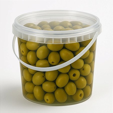 Balde Plástico 2.2 Litros com Lacre e Alça - Kit 50 Unidades