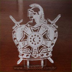 Adorno de Mesa em Acrílico Cristal - DeMolay