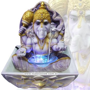 Fonte Ganesha com Iluminação