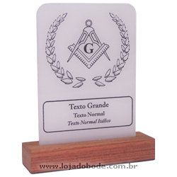 Adorno de Mesa para Homenagem Personalizada (branco)