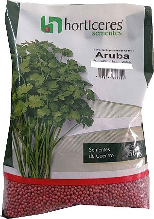 Semente Coentro Aruba Horticeres Pacote com 500 Gramas