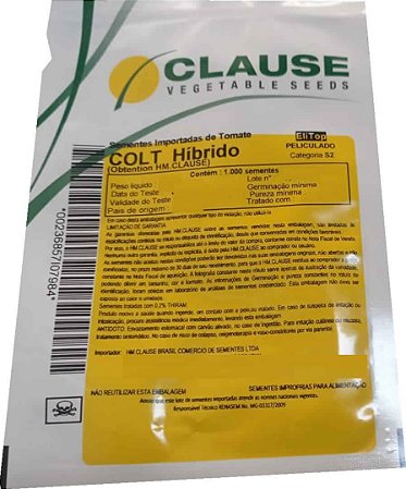 SEMENTE TOMATE COLT F1 1.000 SEMENTES HIBRIDO SALADETE - hm clause