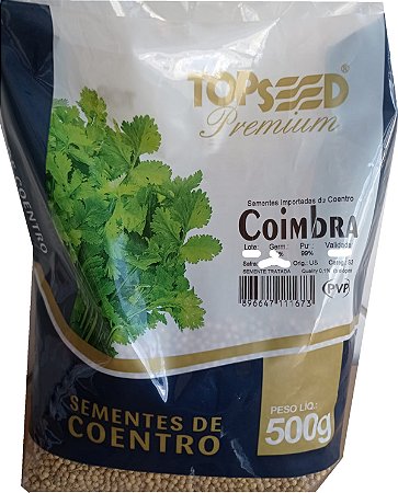 Sementes De Coentro Coimbra Pacote 500 Gramas Topseed