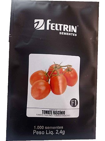 SEMENTES TOMATE FASCÍNIO F1 DETERMINADO SALADETE ENVELOPE 1.000 SEMENTES