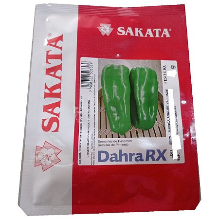 SEMENTE PIMENTAO DAHRA RX 1.000 SEMENTES SAKATA
