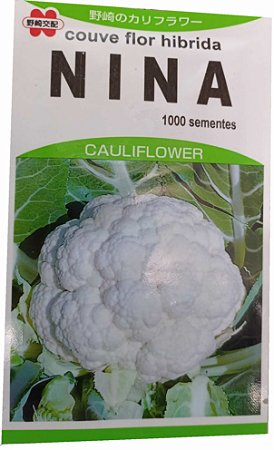 Semente Couve Flor Nina Hibrida 1.000 sementes importada Japão
