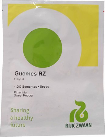 Semente Pimentão Vermelho Guemes Rz F1 1.000 Sementes - Rijk Zwaan