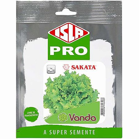 Alface Crespa Vanda Isla Sakata 1.000 Sementes Peletizadas
