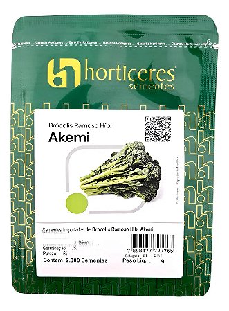 Brócolis Ramoso Hibrido Akemi 2.000 Sementes Horticeres