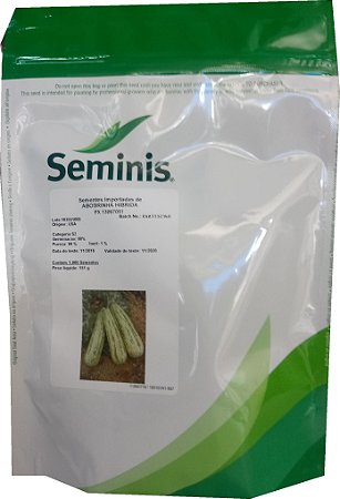 Semente Abobrinha Italiana Hib Px 7051 Envelope 1000 Sementes Seminis
