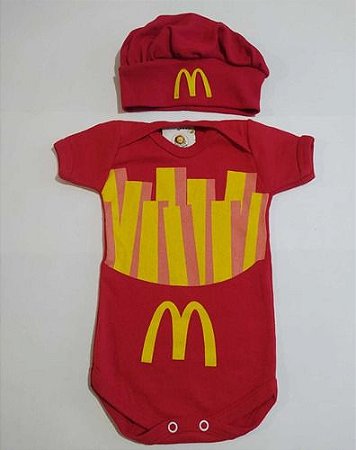 Body + Boina Bebê Menina / Menino Mc Donald Mesversario