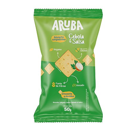 Aruba Salgadinho Sabor Cebola & Salsa - 50gr