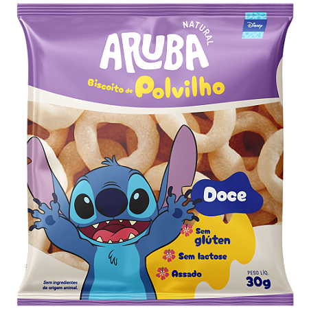BISCOITO DE POLVILHO DOCE ARUBA STITCH 30G