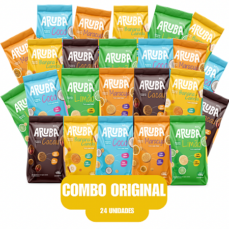 Master Combo Misto Original -  Compre 20 Biscoitos Aruba Original e Leve 24