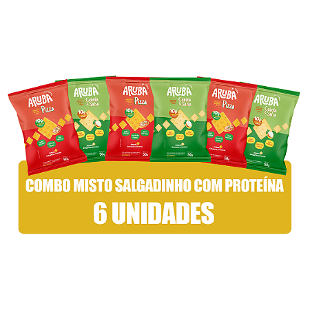 COMBO MISTO SALGADINHO COM PROTEÍNA - 6 UNIDADES