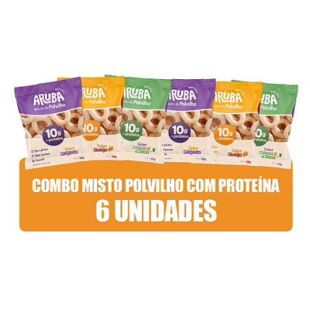 COMBO MISTO POLVILHO COM PROTEINA - 6 UND