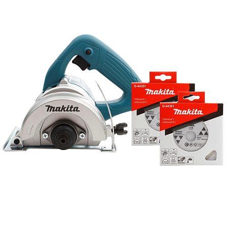 MAKITA SERRA MARMORE 4100NH3EX2 1300W 220V C/2 DISCOS - Perez Materiais  Elétricos