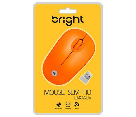 INFORMATICA MOUSE SEM FIO BR USB BRIGHT 0473