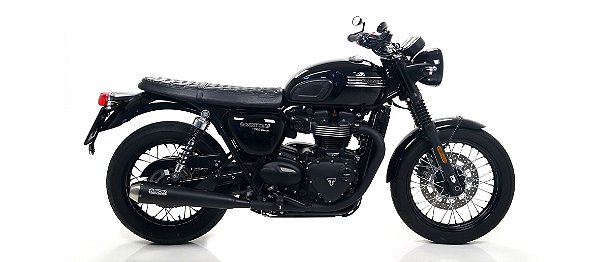 Ponteira Arrow dupla em inóx - Triumph Bonneville T100