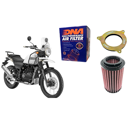 Filtro de ar esportivo DNA + tampa estagio2- Royal Enfield Himalayan