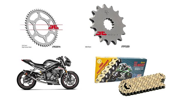 Kit transmissão Triumph Street Triple R 765 (17'- 21 )