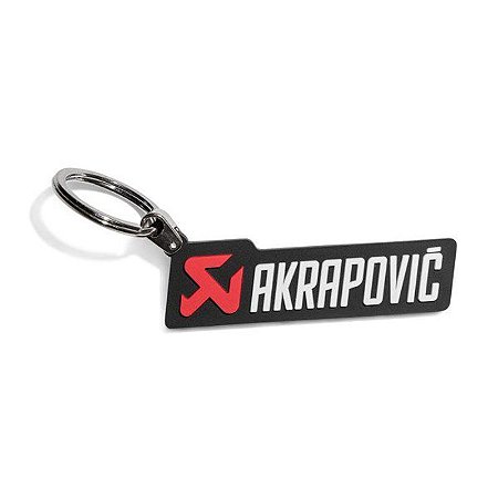 Chaveiro Akrapovic horizontal em borracha