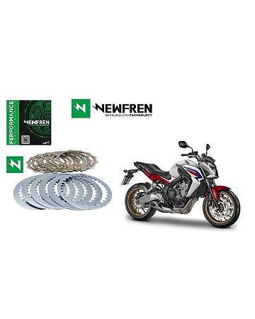 Kit Embreagem (Discos e Separadores) Performance Newfren Honda CB 650F(14-19)