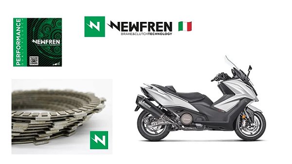 Conjunto de Discos de Embreagem Newfren Performance Kymco AK 550