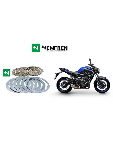 Kit Embreagem (Discos e Separadores) Newfren Yamaha MT07