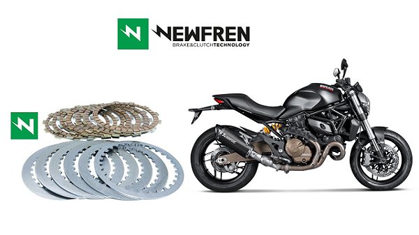 Kit Embreagem (Discos e Separadores) Newfren Ducati Monster 821 (14-16)