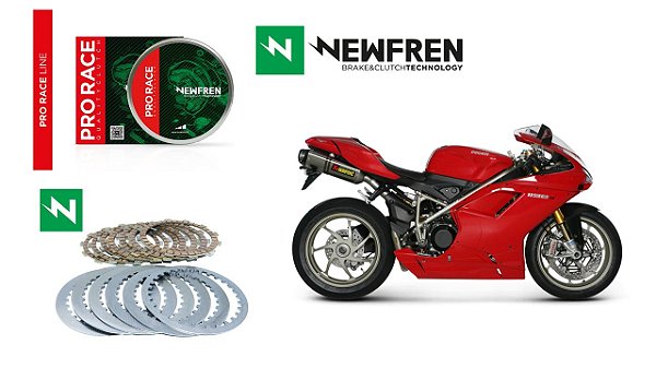 Kit Embreagem Pro Race (Discos e Separadores) Newfren Ducati 1198