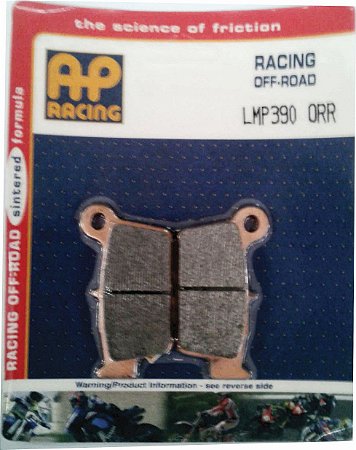 Pastilha de freio traseira  racing AP Racing MX HH LMP 390 ORR