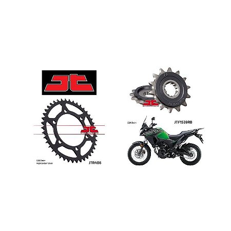 Coroa e Pinhão JT Sprockets Kawasaki Versys 300 X (17-21)