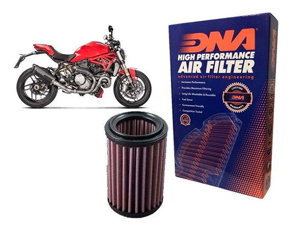 Filtro de ar esportivo DNA Ducati - Sport - Monster - Hypermotard