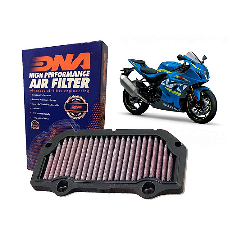 Filtro Aria DNA Ad Alte Prestazioni Per Suzuki GSXR 750 (2011-2024) - Modello P-S6S11-0R, 4 Strati Cotone, Flusso +32,6%