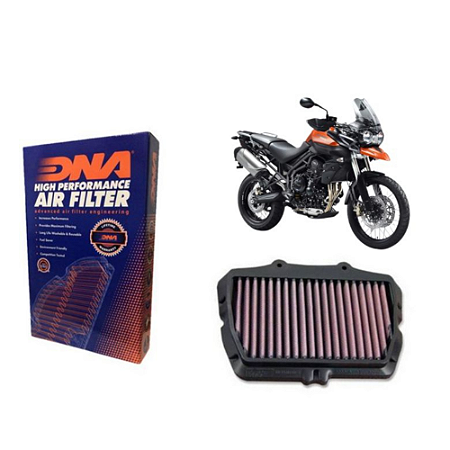 Filtro de ar esportivo DNA Triumph Tiger 800 Xc, Xcx, Xr, Xrx (2011~20)