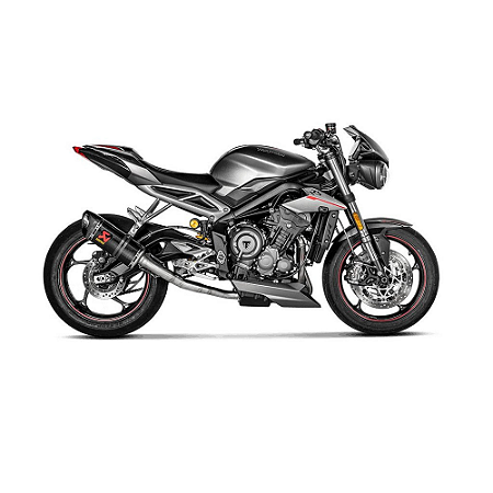 Ponteira Akrapovic carbono - Triumph Street Triple 765 (18~19).