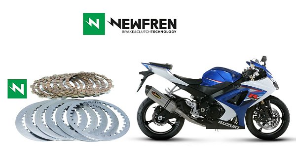 Kit Embreagem (Discos e Separadores) Newfren Suzuki GSX-R 1000 (05-08)