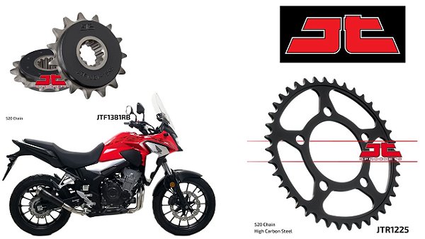 Coroa e Pinhão JT Sprockets Honda CB 500 X