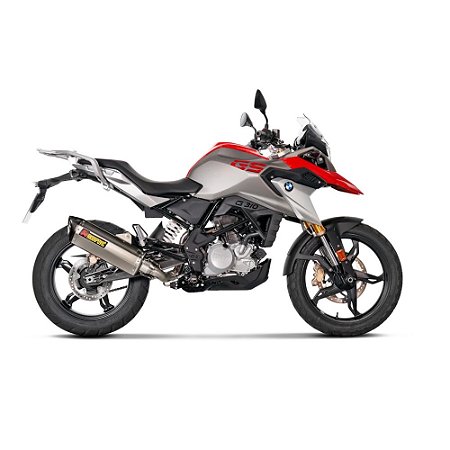 Escapamento Akrapovic completo ponteira em Titânio - BMW G 310 GS ou G 310 R (17~)