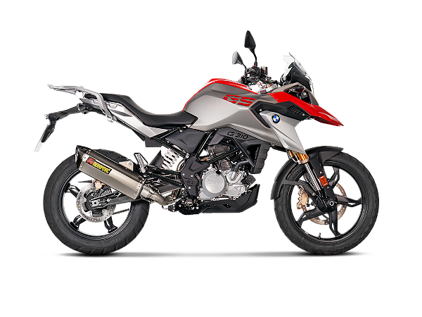 Escapamento Akrapovic completo ponteira em Titânio - BMW G 310 GS ou G 310 R (17~)