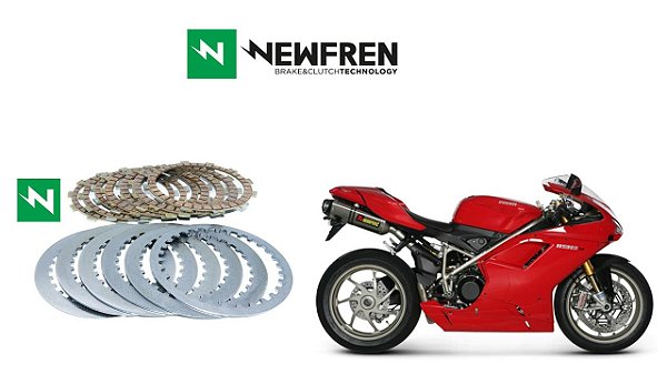 Kit Embreagem (Discos e Separadores) Newfren Ducati 1198