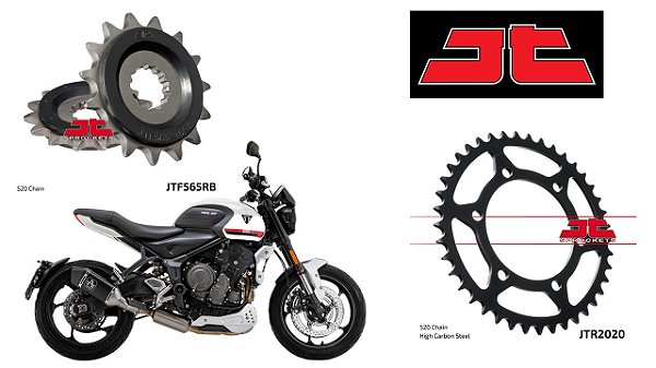 Coroa e Pinhão JT Sprockets Triumph Trident 660