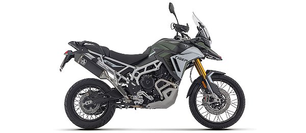 Ponteira Arrow Aluminio Preto Triumph Tiger 900 (24~)