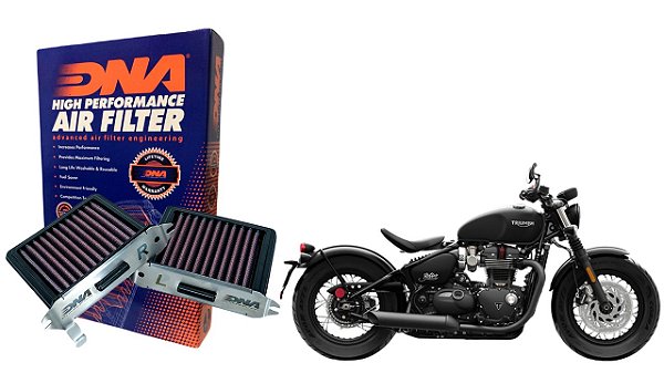 Filtro de ar esportivo DNA Triumph Bonneville Bobber 1200