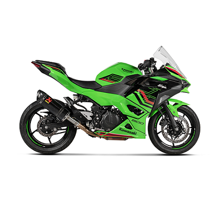 Ponteira Akrapovic carbono - Kawasaki Ninja 500 / Z500